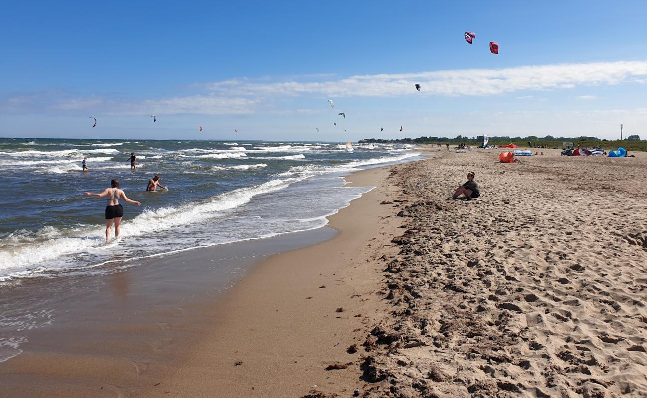 Kitesurfer am Strand von Hasselberg