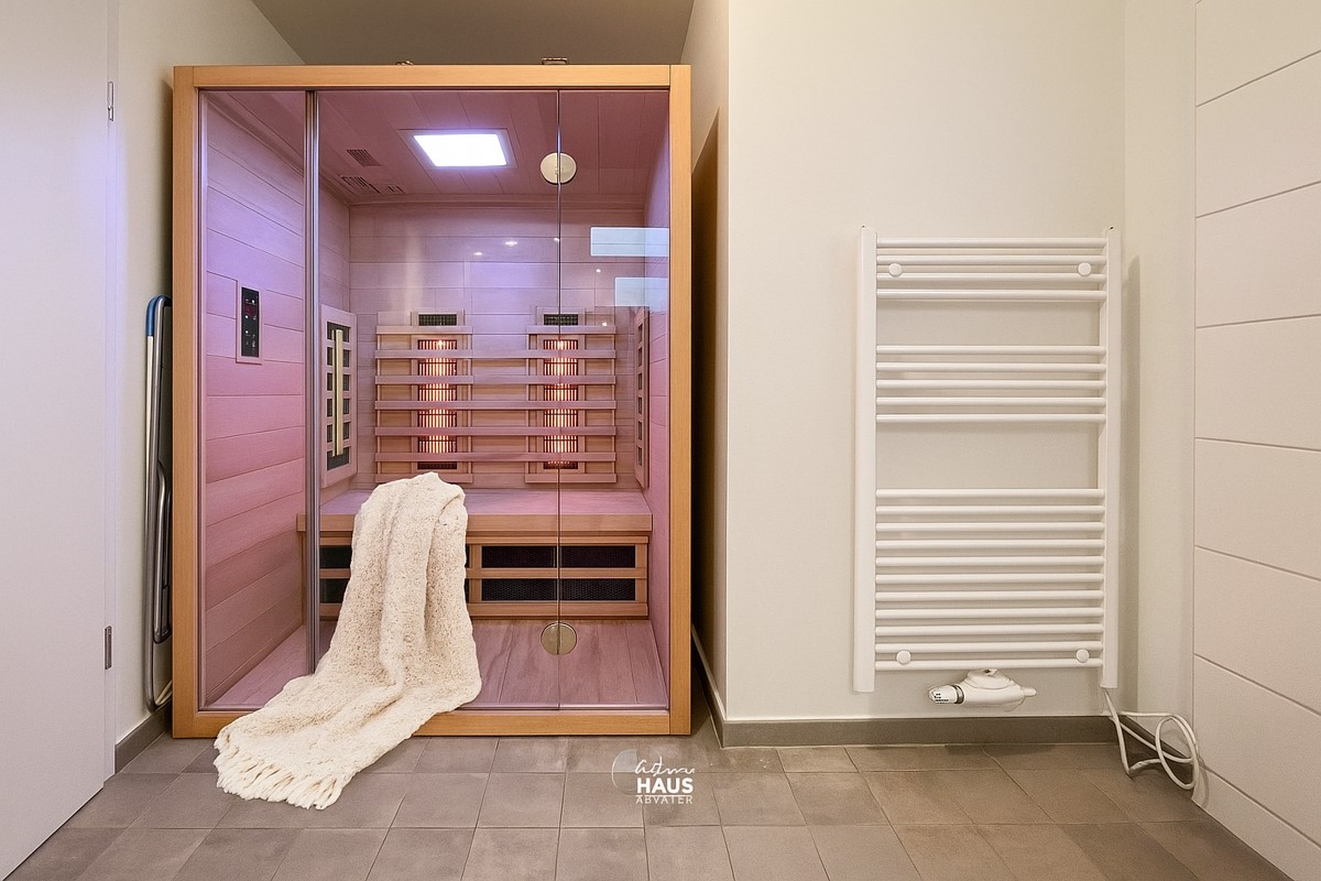 Infrarotsauna mit Kuscheldecke in Maltes-Ostseekoje